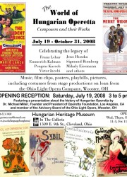 World of Hungarian Opera, Composers and Their Works OperettaPoster4-sm