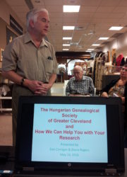 May’s program on the Hungarian Genealogical Society of Greater Cleveland Dan's Presentation